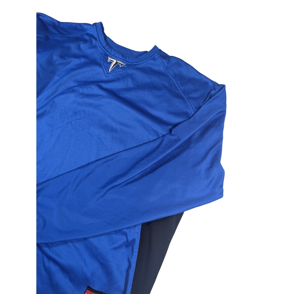 Rawlings Shirt Mens 3XL Blue Performance Long Sleeve Athletic Pullover Fleece